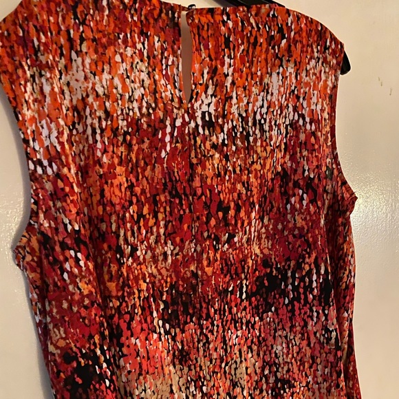 Ladies XL dressy tank with sewn in spaghetti strap camisole - Picture 2 of 13